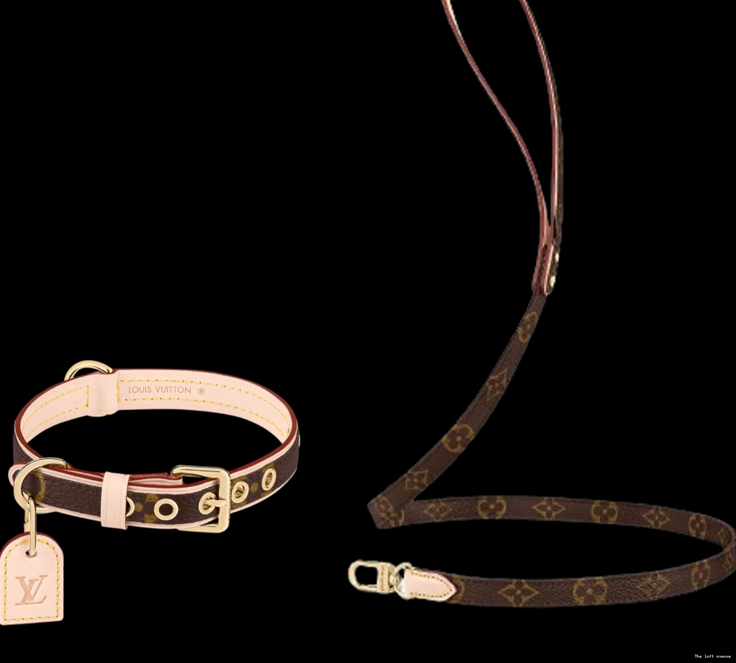 AND LV DOG LEASH COLLAR 0825